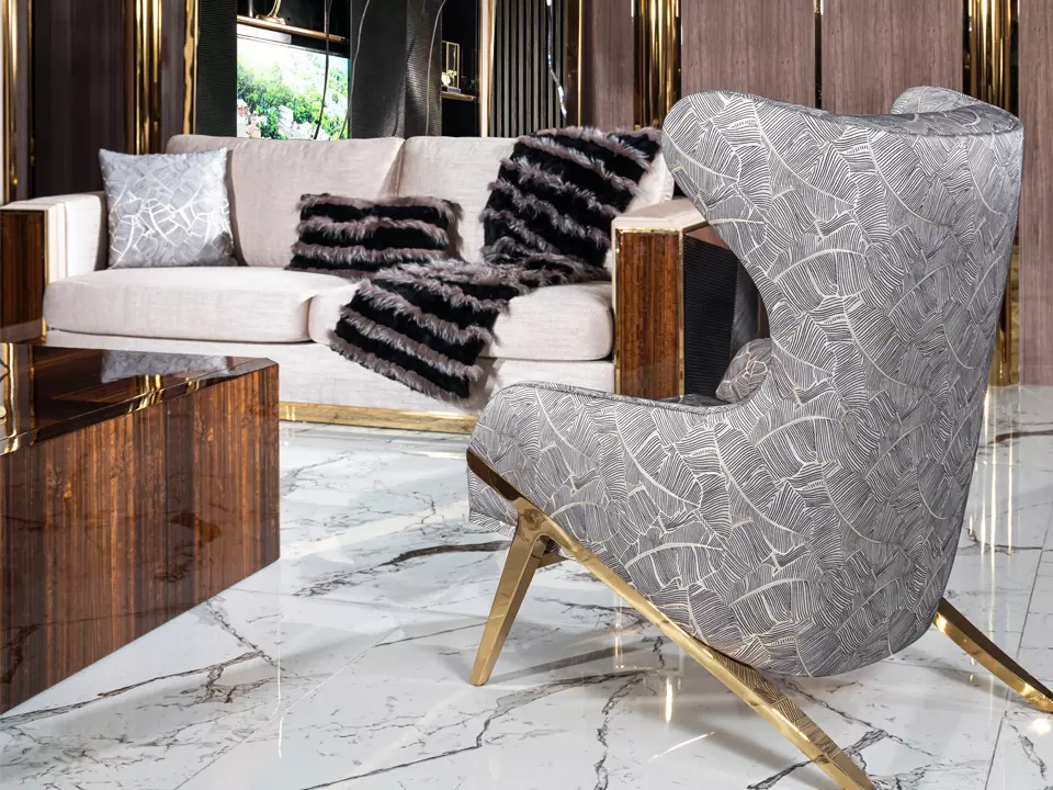 Pamper your home with specially designed barbers that are indispensable parts of AQUA Armchair living rooms and living rooms.
