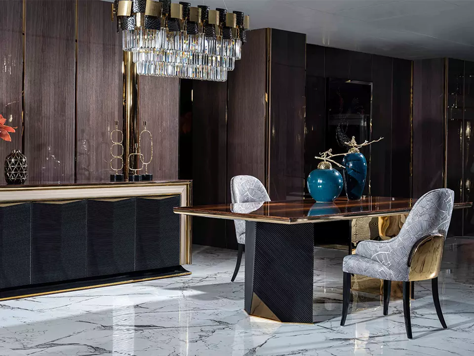 AQUA Dining Room, which is a partner of your delicious meals, comes to add a different atmosphere to your dining rooms.