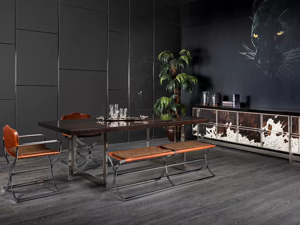 BUFFALO Dining Room, which has fascinating colors, will open your appetite with its elegance.