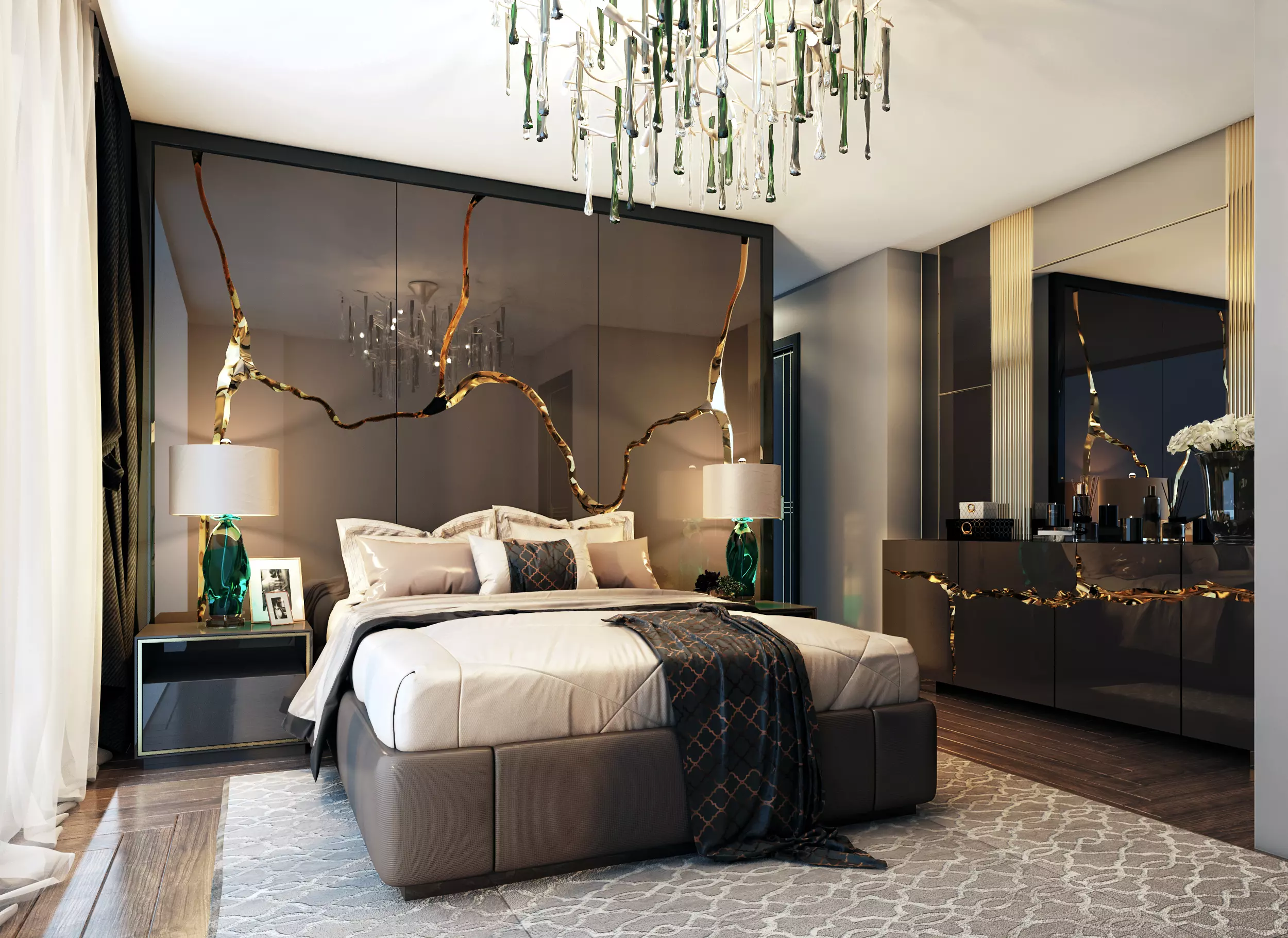 Relieve the tiredness of the day in the most special room of your home with the most comfortable FALEZ Bedroom.