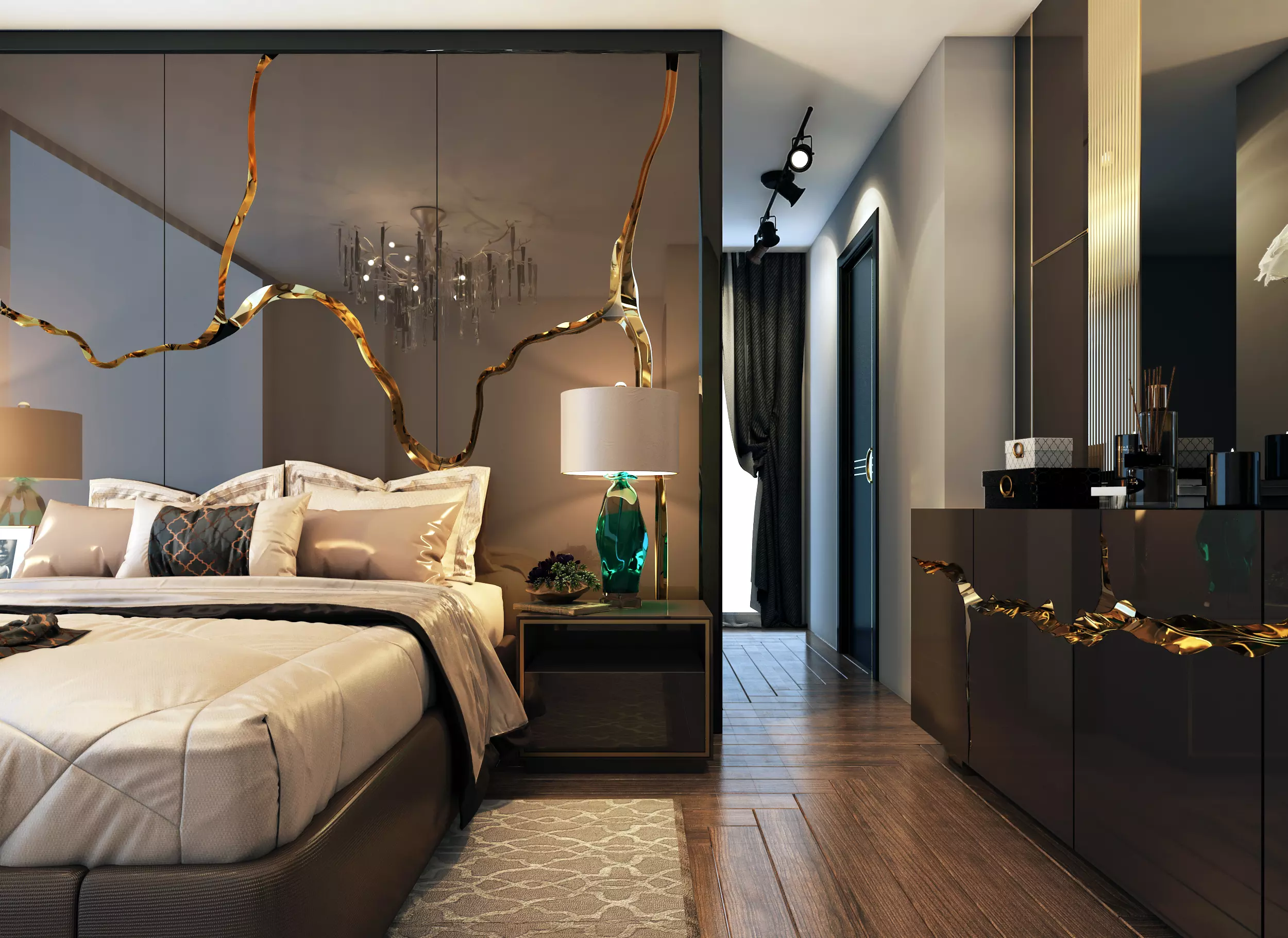 Relieve the tiredness of the day in the most special room of your home with the most comfortable FALEZ Bedroom.