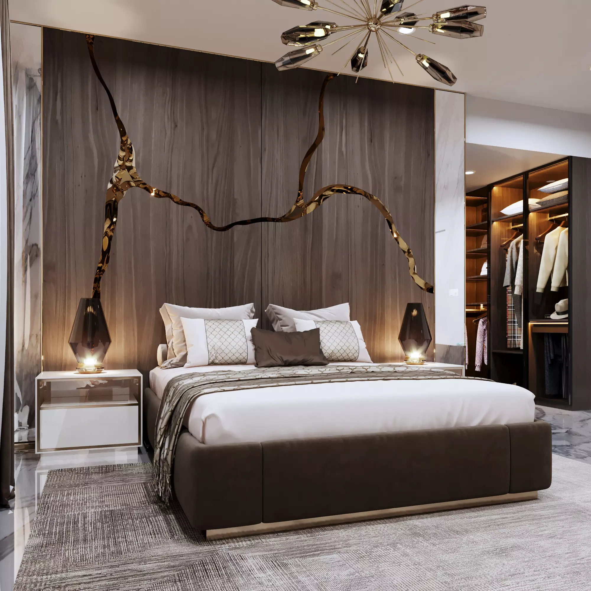 Relieve the tiredness of the day in the most special room of your home with the most comfortable FALEZ Bedroom.