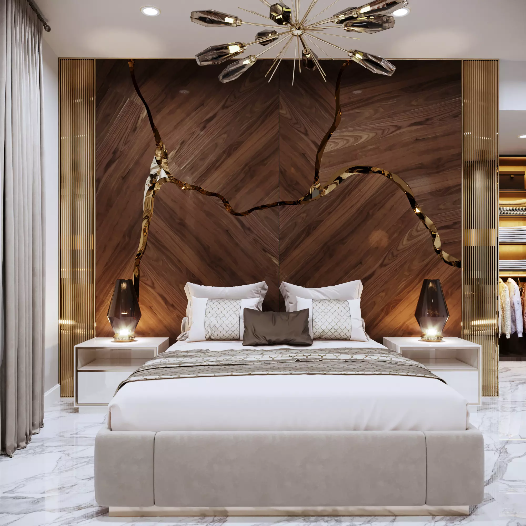 Relieve the tiredness of the day in the most special room of your home with the most comfortable FALEZ Bedroom.