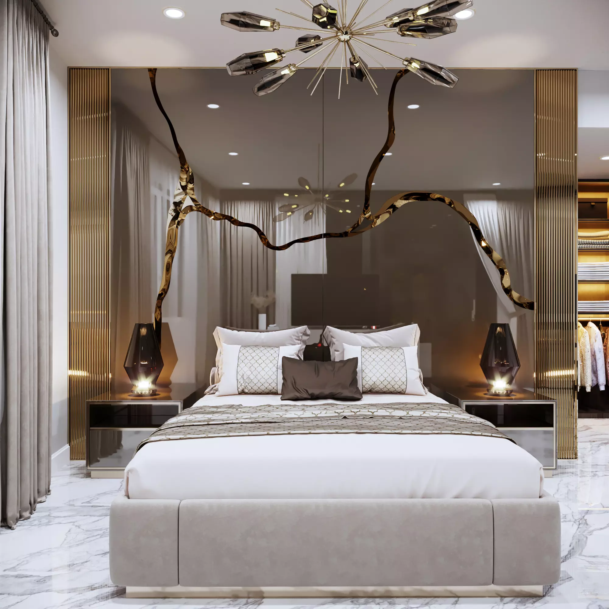 Relieve the tiredness of the day in the most special room of your home with the most comfortable FALEZ Bedroom.