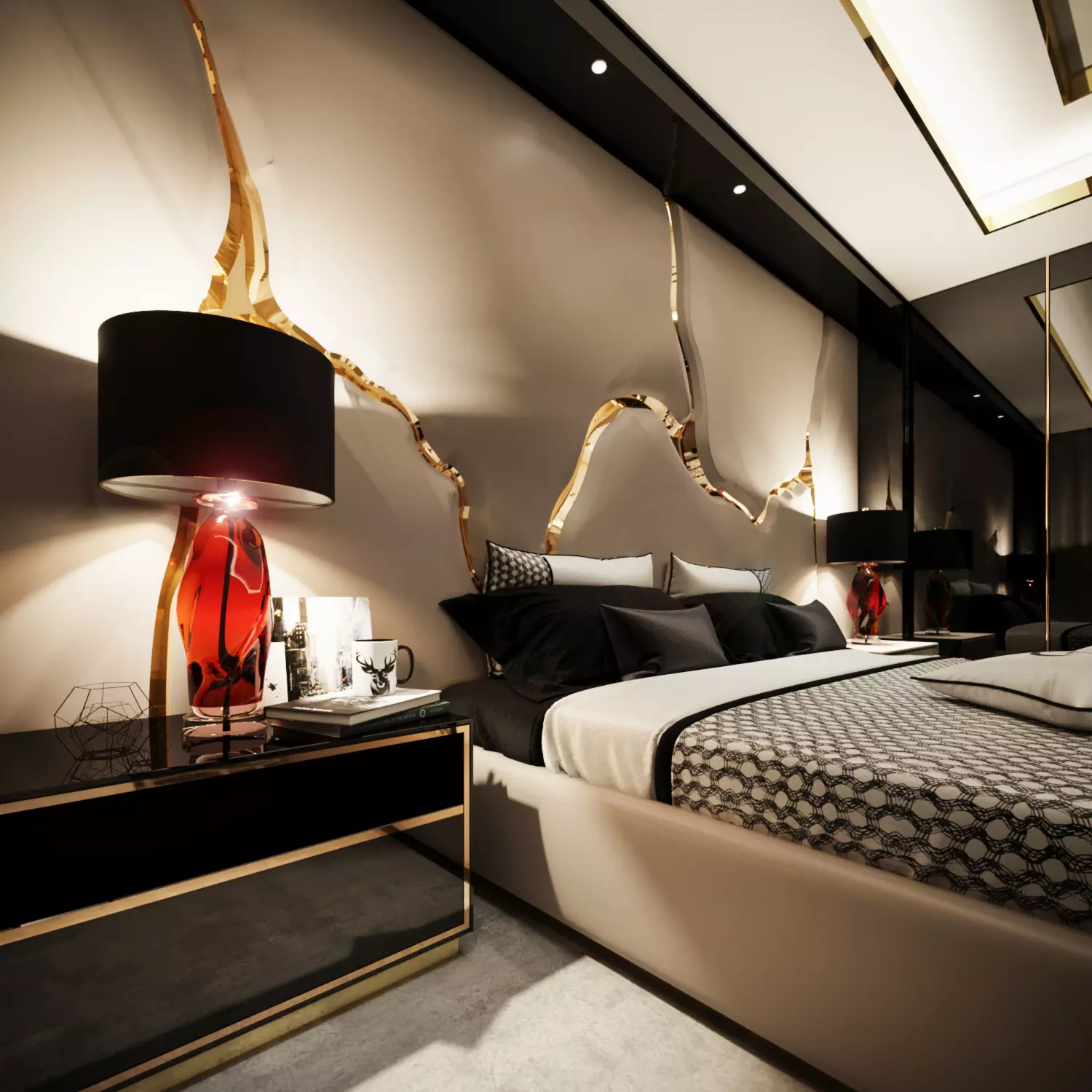 Relieve the tiredness of the day in the most special room of your home with the most comfortable FALEZ Bedroom.