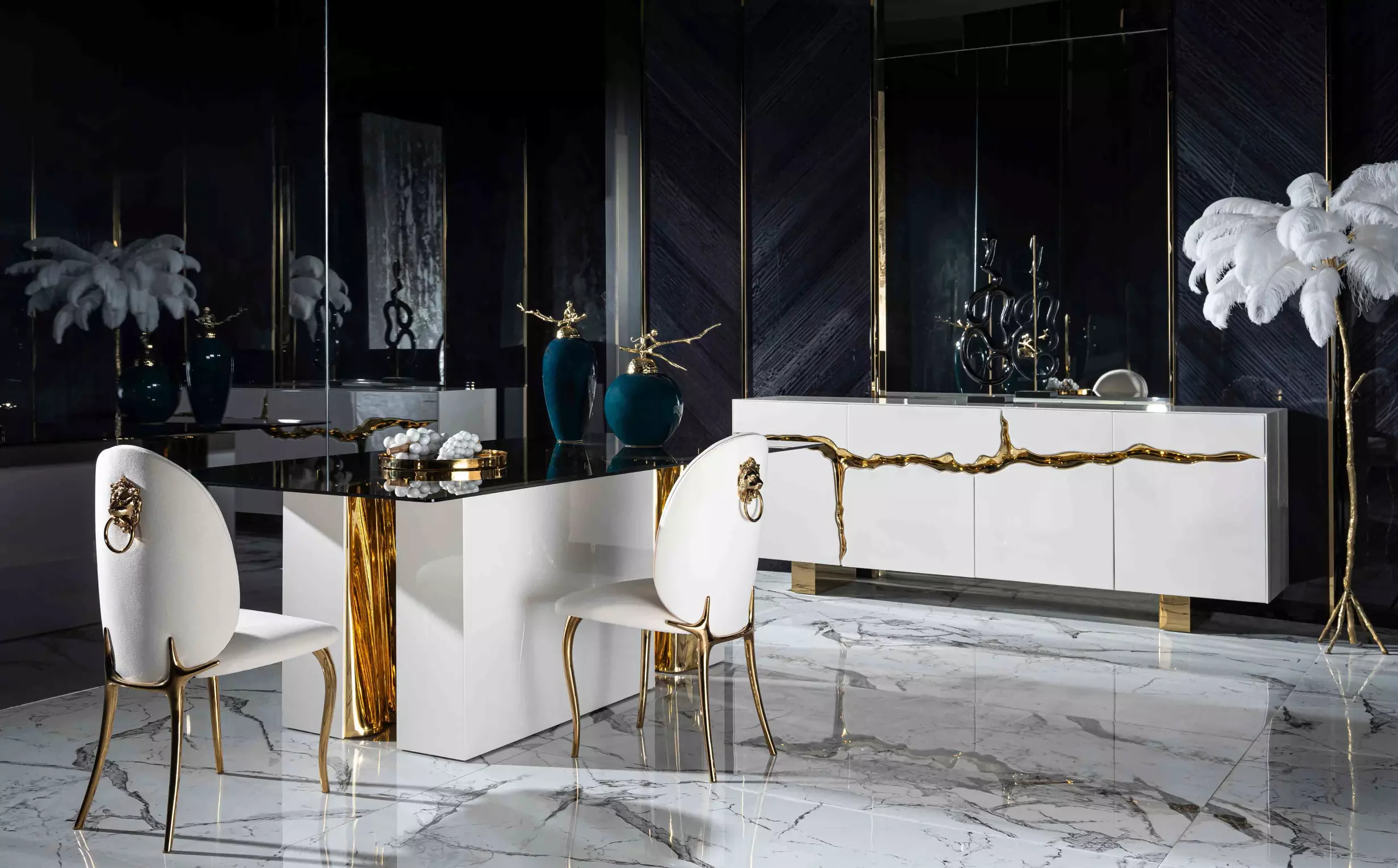 FALEZ Dining Room that will pamper your dining rooms with its modern style and unique appearance is now in your homes.