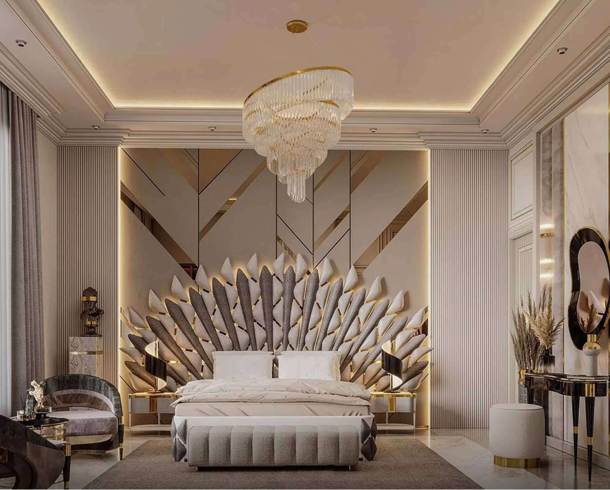 GUZZI Bedroom, which welcomes those who come to your home with its special lines and fascinating design, is now with you.