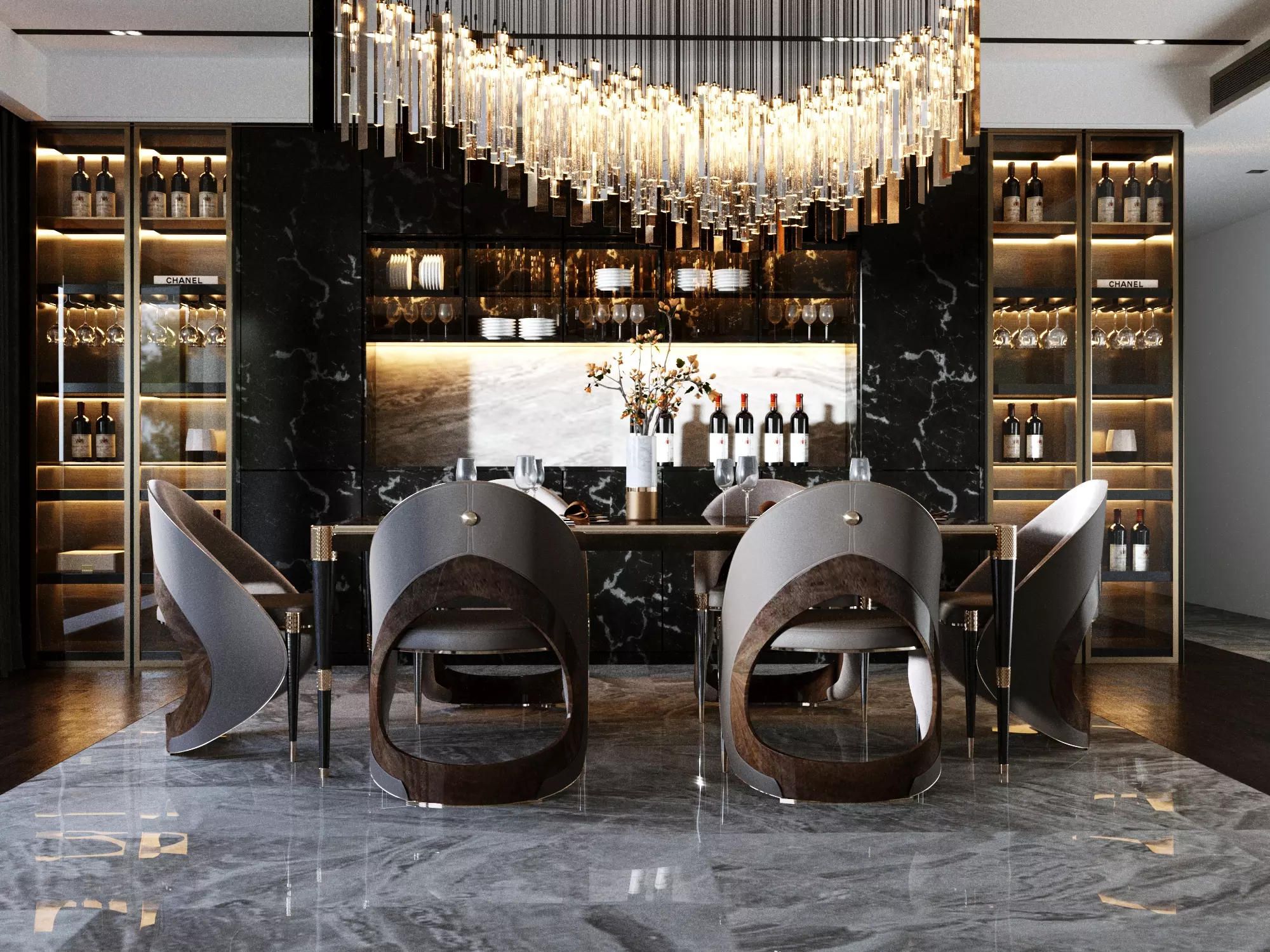 Enliven your delicious meals with GUZZI Dining Room Set, the favorite of the dining rooms.