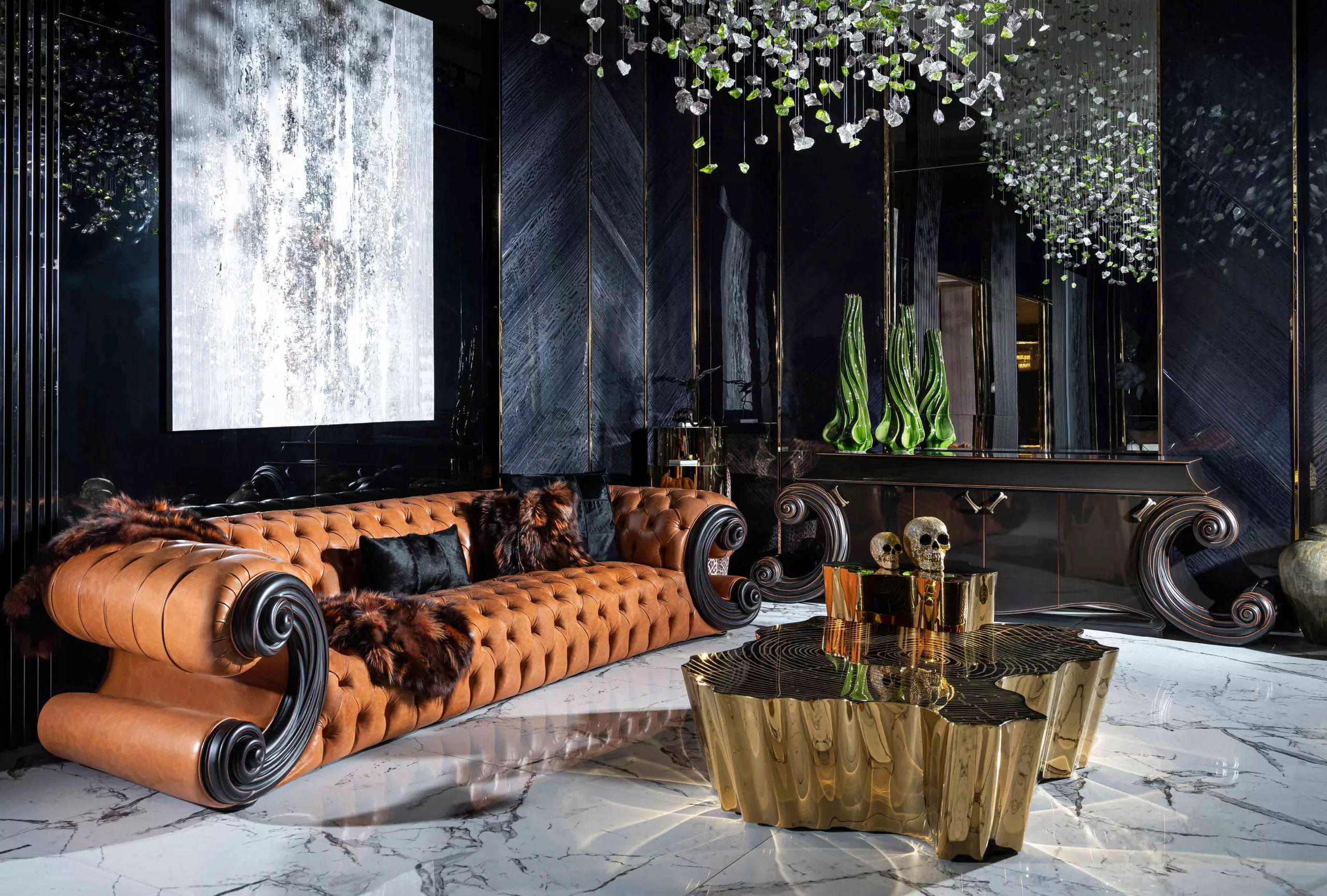 SALYANGOZ Seating Group will enchant your guests with its comfort and stylish details