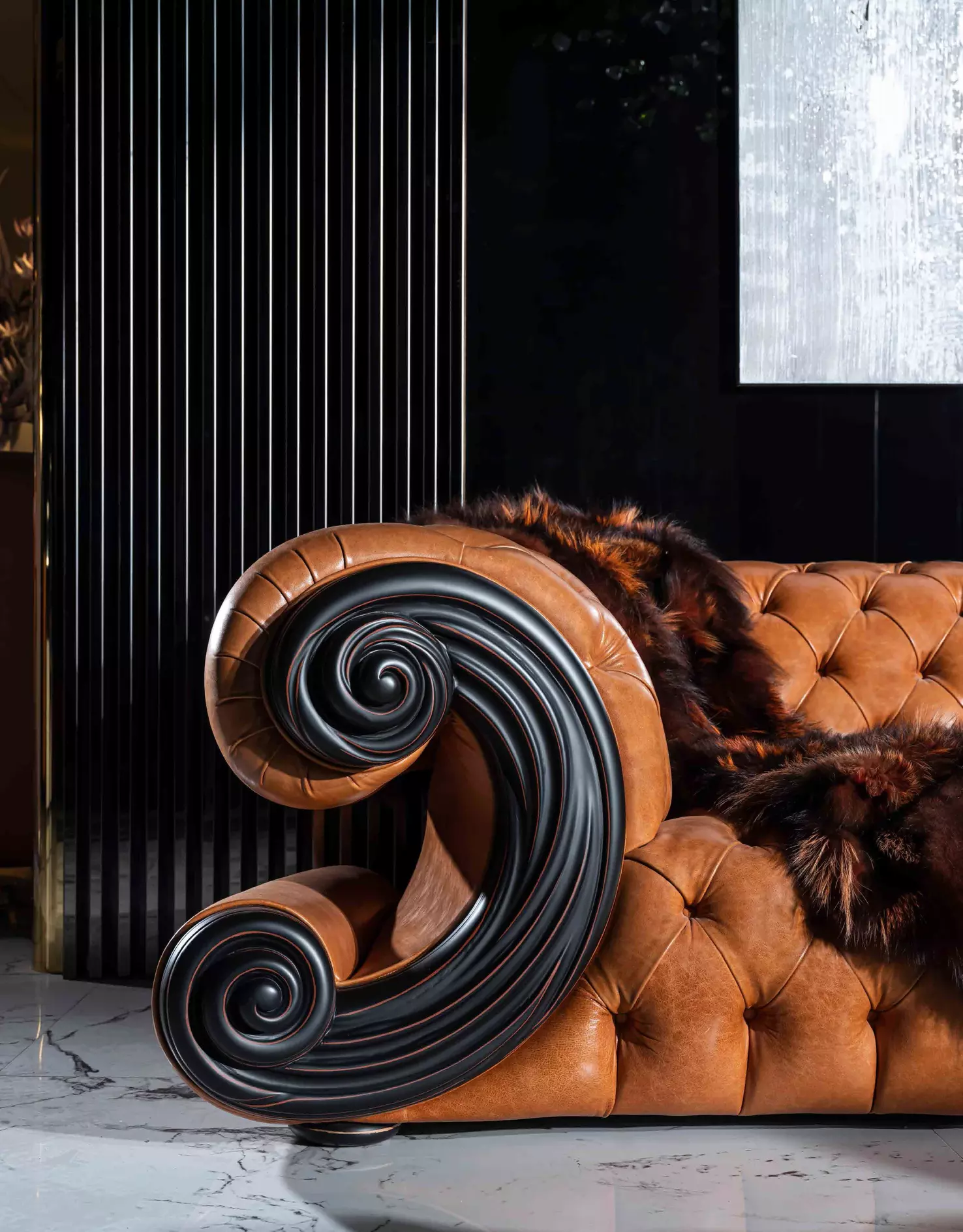 SALYANGOZ Seating Group will enchant your guests with its comfort and stylish details