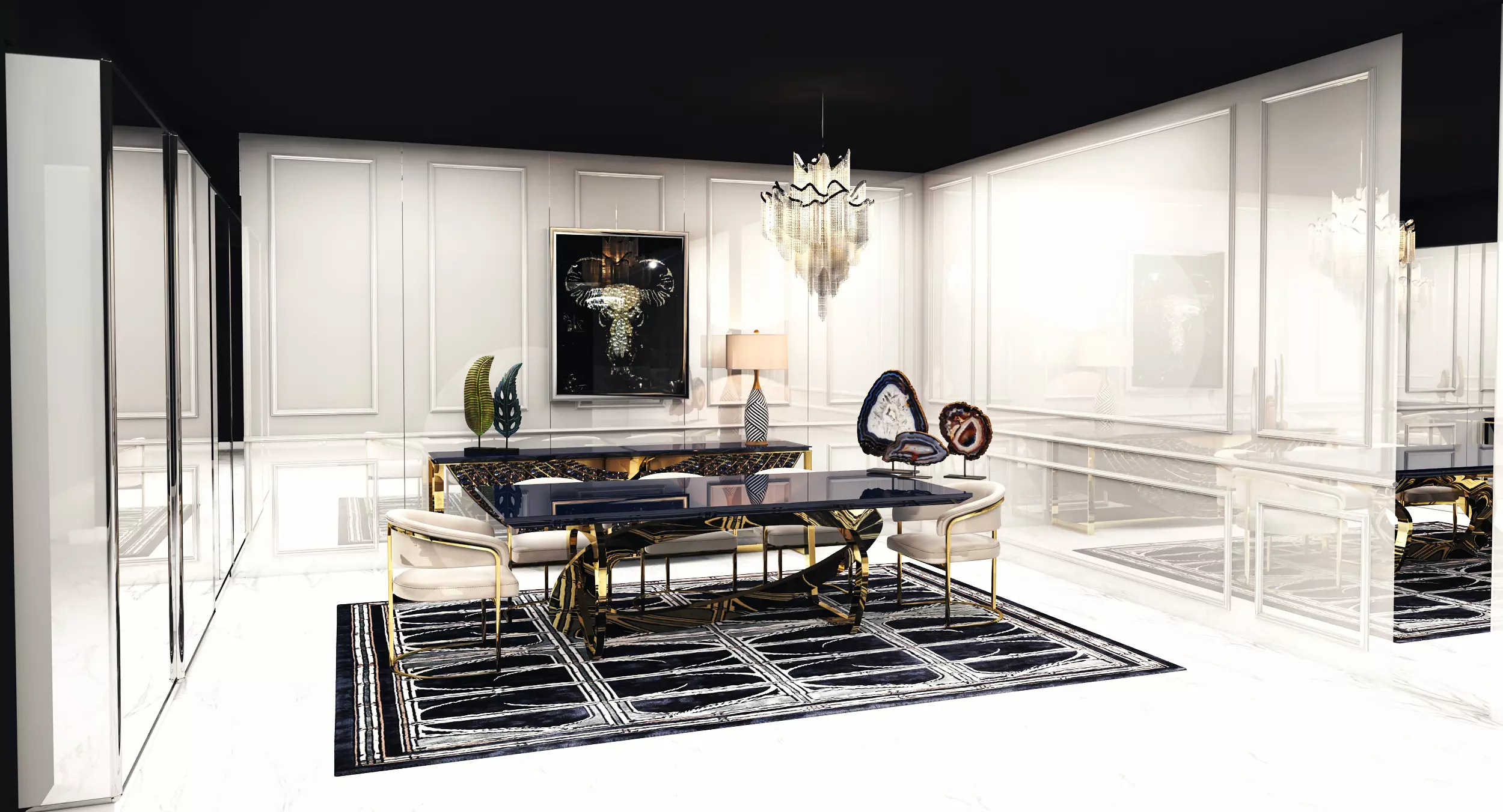 VOYAGE Dining Room, which has fascinating colors, will open your appetite with its elegance.