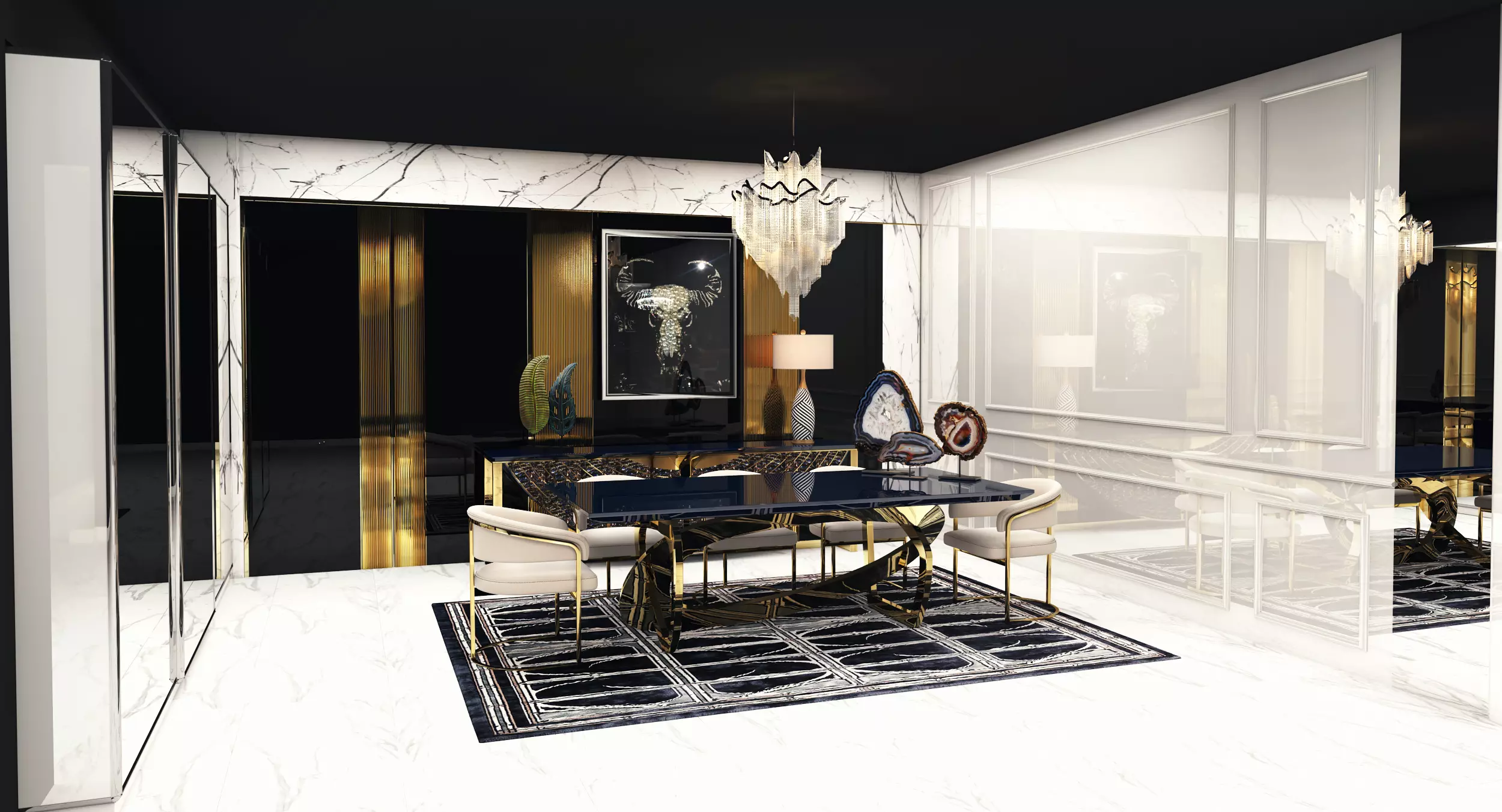 VOYAGE Dining Room, which has fascinating colors, will open your appetite with its elegance.