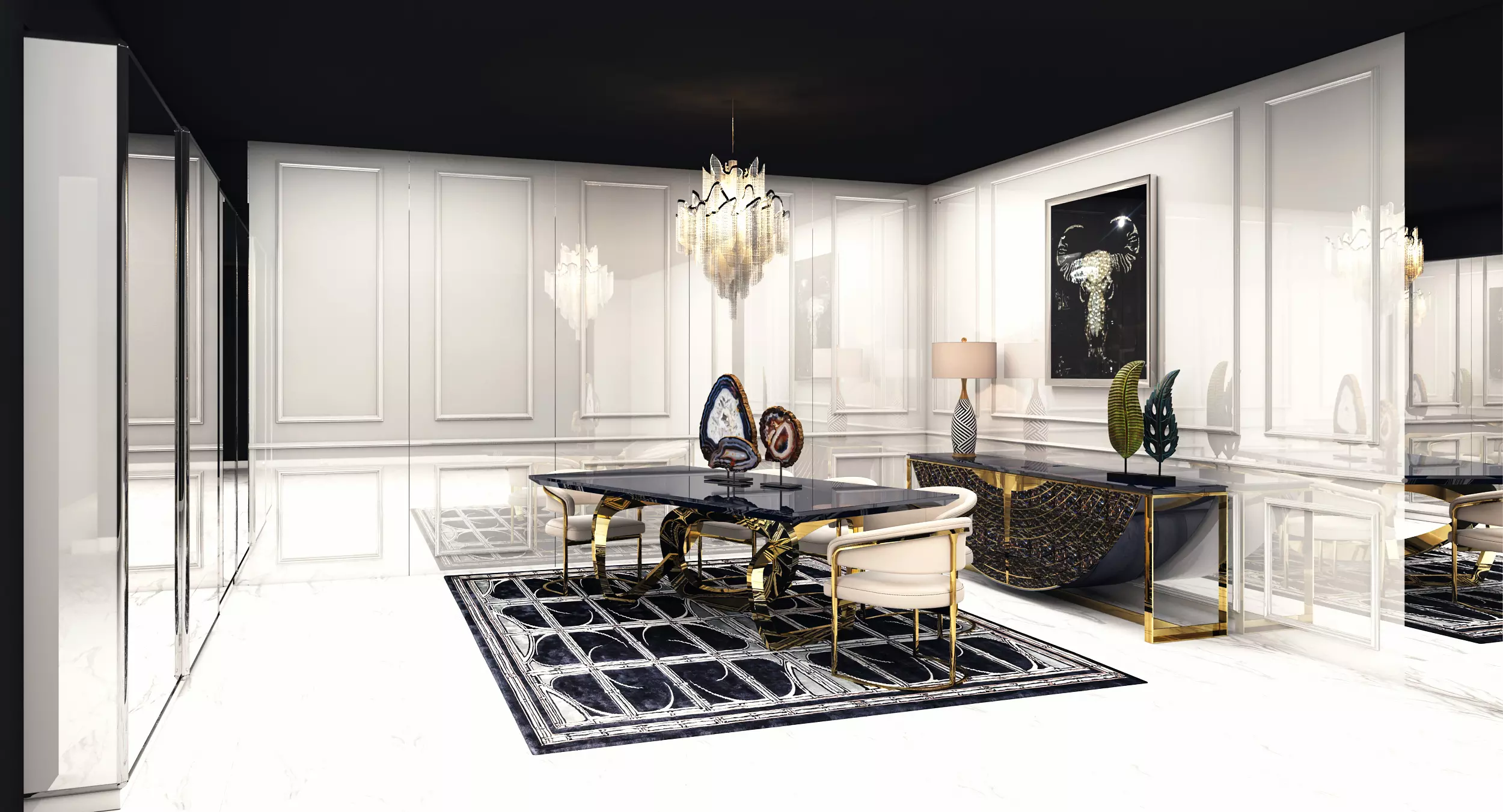 VOYAGE Dining Room, which has fascinating colors, will open your appetite with its elegance.